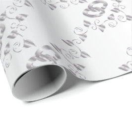 Elegant Silver Wedding Rings Cadeaupapier