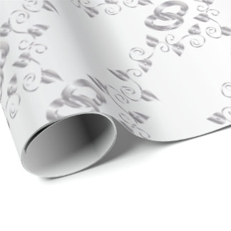 Elegant Silver Wedding Rings Cadeaupapier