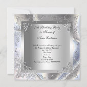 Elegant Silver White High Hiel Fleous 50 Kaart (Achterkant)