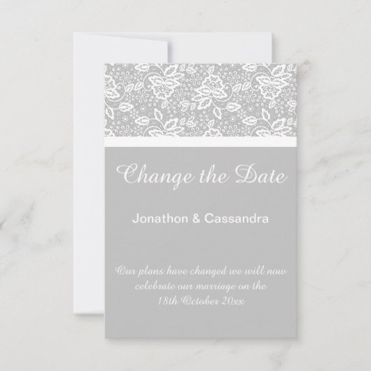 ELEGANT SILVER WHITLACE VERANDERT DE DATUM (Voorkant)