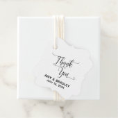 Elegant, simpel bedankt voor je bruiloft bedankjes labels (In situ)