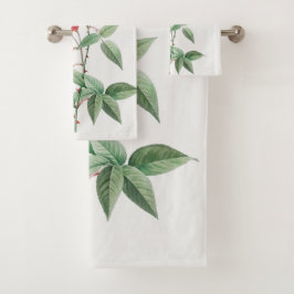 Elegant simpele bloem bad handdoek