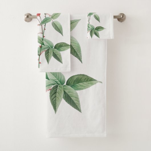 Elegant simpele bloem bad handdoek (Insitu)