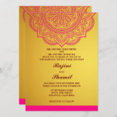 Elegant simpele Gold Paisley Indian Hindu Kaart (Voorkant / Achterkant)