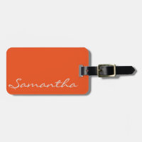elegant simpele moderne chic trendy monogram oranj
