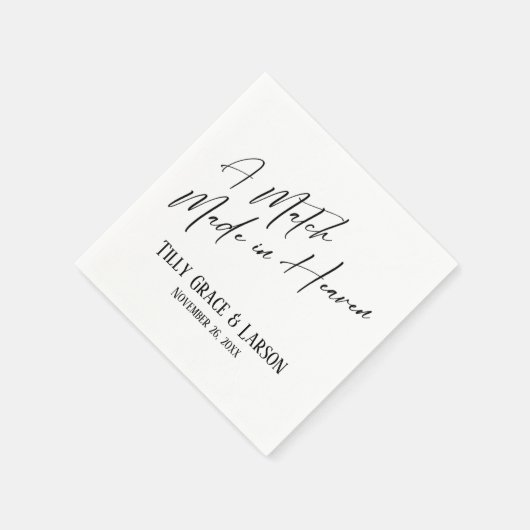 Elegant Simple A Match made in Heaven Servet (Hoek)