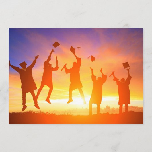 Elegant Simple Afstuderen University Afstuderen Aankondiging (Achterkant)