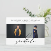 Elegant Simple Afstuderen University Afstuderen Aankondiging (Staand voorkant)