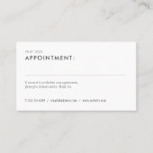 Elegant Simple Appointer Card Afsprakenkaartje (Voorkant)