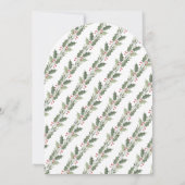 Elegant Simple Arch 1 Photo Christmas Holiday Card Kaart (Achterkant)