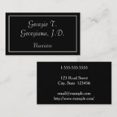 Elegant & Simple Barrister Visitekaartje (Voorkant / Achterkant)
