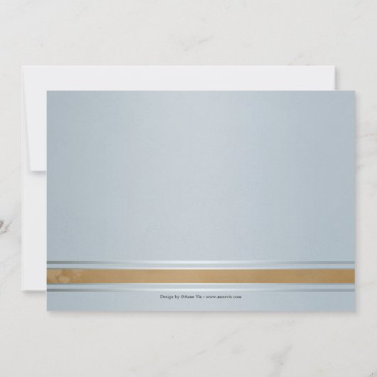 Elegant Simple Beach Bridal Shower Invitation Kaart (Achterkant)