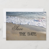 Elegant Simple Beach Save the Date Kaart (Voorkant)