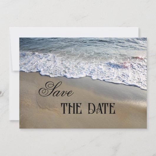 Elegant Simple Beach Save the Date Kaart (Voorkant)