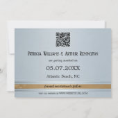 Elegant Simple Beach Save the Date Kaart (Achterkant)