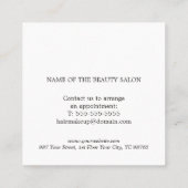 Elegant Simple Beauty Red Golden White Holiday Kortingskaartje (Achterkant)