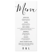 Elegant Simple Black and White Monogram Weddenscha