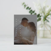 Elegant Simple Black Photo Weddenation (Staand voorkant)