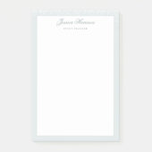 Elegant Simple Blue Grey White Confetti 4x6 Post-it® Notes (Voorkant)