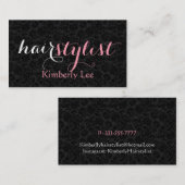 Elegant Simple & Bold Haarstylist Visitekaartje (Voorkant / Achterkant)
