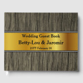 Elegant, Simple Bride/Groom Guestbook Gastenboek (Voorkant)