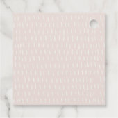 Elegant Simple Bunny Pink Blush Kids Birthday Bedankjes Labels (Achterkant)