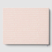 Elegant Simple Bunny Pink Blush Kids Birthday Gastenboek (Achterkant)