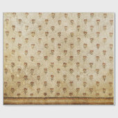 ELEGANT SIMPLE BYZANTINE MOSAIC FLOWERS Antique  Cadeaupapier (Vlak)