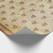 ELEGANT SIMPLE BYZANTINE MOSAIC FLOWERS Antique  Cadeaupapier (Hoek)