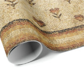 ELEGANT SIMPLE BYZANTINE MOSAIC FLOWERS Antique  Cadeaupapier (Rol Hoek)