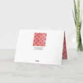 ELEGANT SIMPLE BYZANTINE MOSAIC FLOWERS Antique  Feestdagen Kaart (Achterkant)