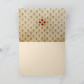 ELEGANT SIMPLE BYZANTINE MOSAIC FLOWERS Antique  Feestdagen Kaart (Binnen)