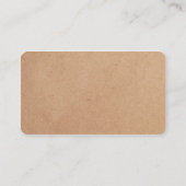 Elegant Simple Cardboard White Consultant Visitekaartje (Achterkant)