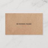 Elegant Simple Cardboard White Consultant Visitekaartje (Achterkant)