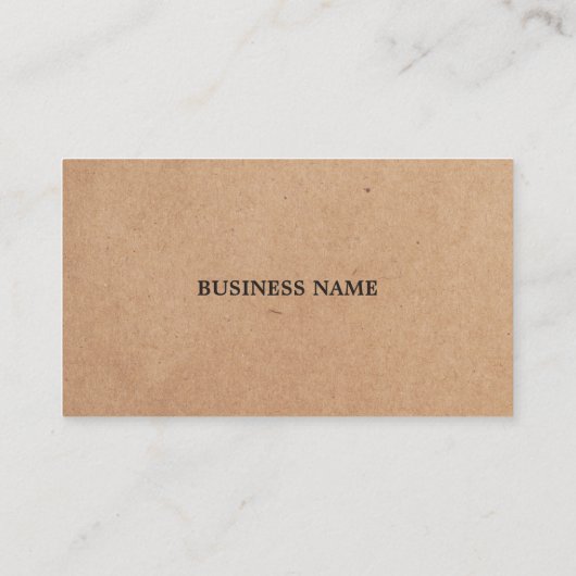 Elegant Simple Cardboard White Consultant Visitekaartje (Achterkant)