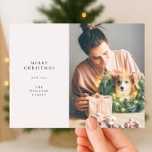 Elegant Simple Chirstmas | Moderne minimalistische Feestdagenkaart