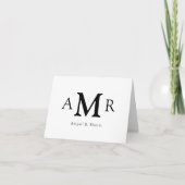 Elegant Simple Classic 3 Monogram Initiaal Busines Notitiekaartje (Voorkant)