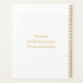 Elegant Simple Classic Gold Monogram per jaar Planner (Achterkant)