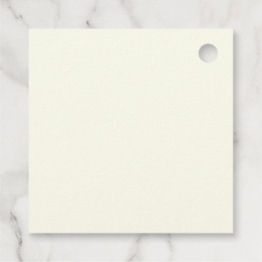 Elegant Simple Classic Minimalist Red Bow Bedankjes Labels (Achterkant)