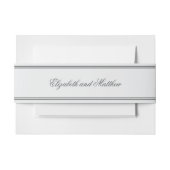 Elegant Simple Classic White Wedding Uitnodigingen Wikkel (Voorkant Voorbeeld)