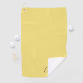 Elegant Simple Classy Modern Monogrammed Golfer Golfhanddoek (Insitu)