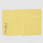 Elegant Simple Classy Modern Monogrammed Golfer Golfhanddoek (Horizontaal)