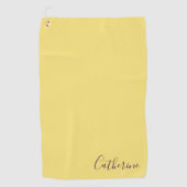 Elegant Simple Classy Modern Monogrammed Golfer Golfhanddoek (Voorkant)