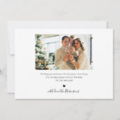 Elegant Simple Collage Kerstfeestdag Kaart (Achterkant)