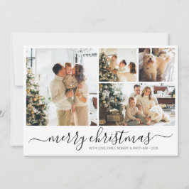 Elegant Simple Collage Kerstfeestdag Kaart