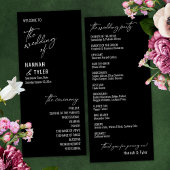 Elegant Simple Contemmodern Typografie Black Programmakaart