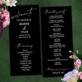 Elegant Simple Contemmodern Typografie Black Programmakaart