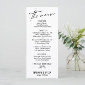 Elegant Simple Contemmodern Typografie White Menu (Staand voorkant)