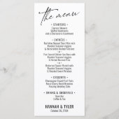 Elegant Simple Contemmodern Typografie White Menu (Voorkant)