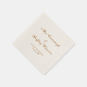 Elegant Simple Copper and Ivory Wedding Servet (Hoek)